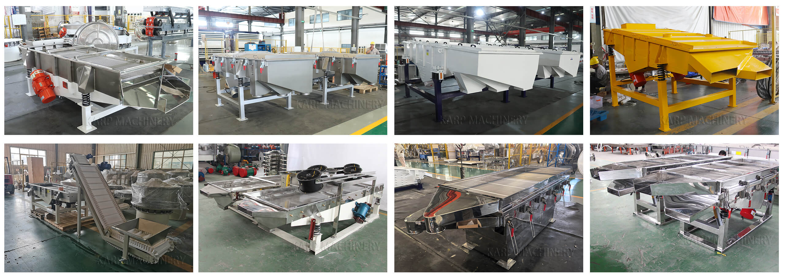 Customizable linear vibrating screen