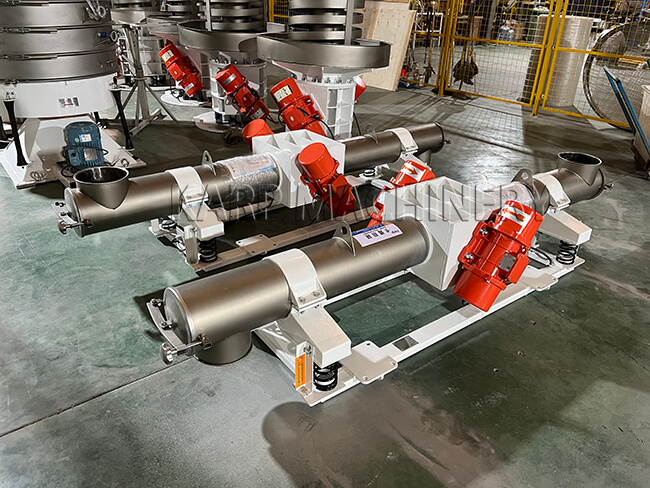 Tubular vibrating feeder