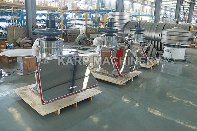Custom dust-free small bag dumping stations
