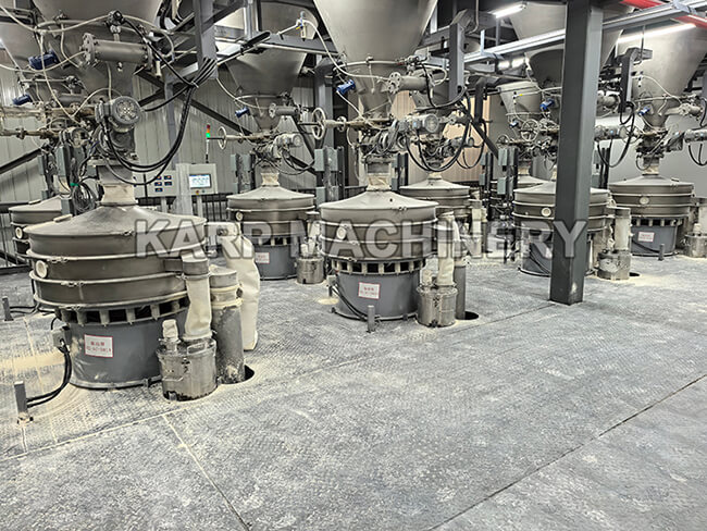 10 sets vibrating screens at customer site