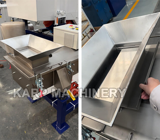 Inlet with a manual slide gate