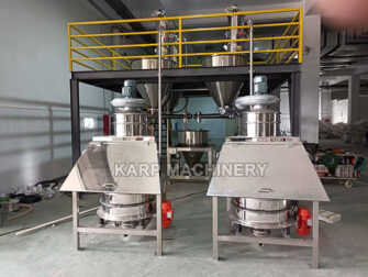 bag dumping station and vacuum conveyor